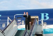 Prezident İlham Əliyevin Özbəkistana səfəri başa çatıb (FOTO)