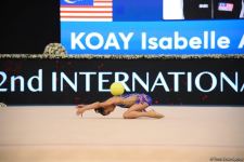 Bədii gimnastika üzrə 2-ci "Ocaq" Beynəlxalq Kubokunun yarışları başlayıb (FOTO)