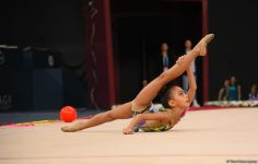 Bədii gimnastika üzrə 2-ci "Ocaq" Beynəlxalq Kubokunun yarışları başlayıb (FOTO)