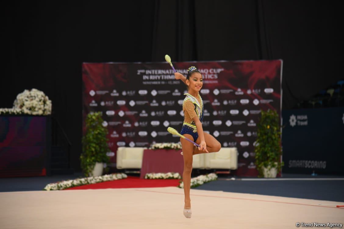 Bədii gimnastika üzrə 2-ci "Ocaq" Beynəlxalq Kubokunun yarışları başlayıb (FOTO)