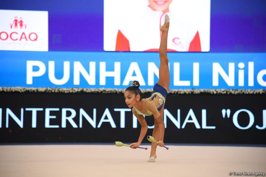 Bədii gimnastika üzrə 2-ci "Ocaq" Beynəlxalq Kubokunun yarışları başlayıb (FOTO)