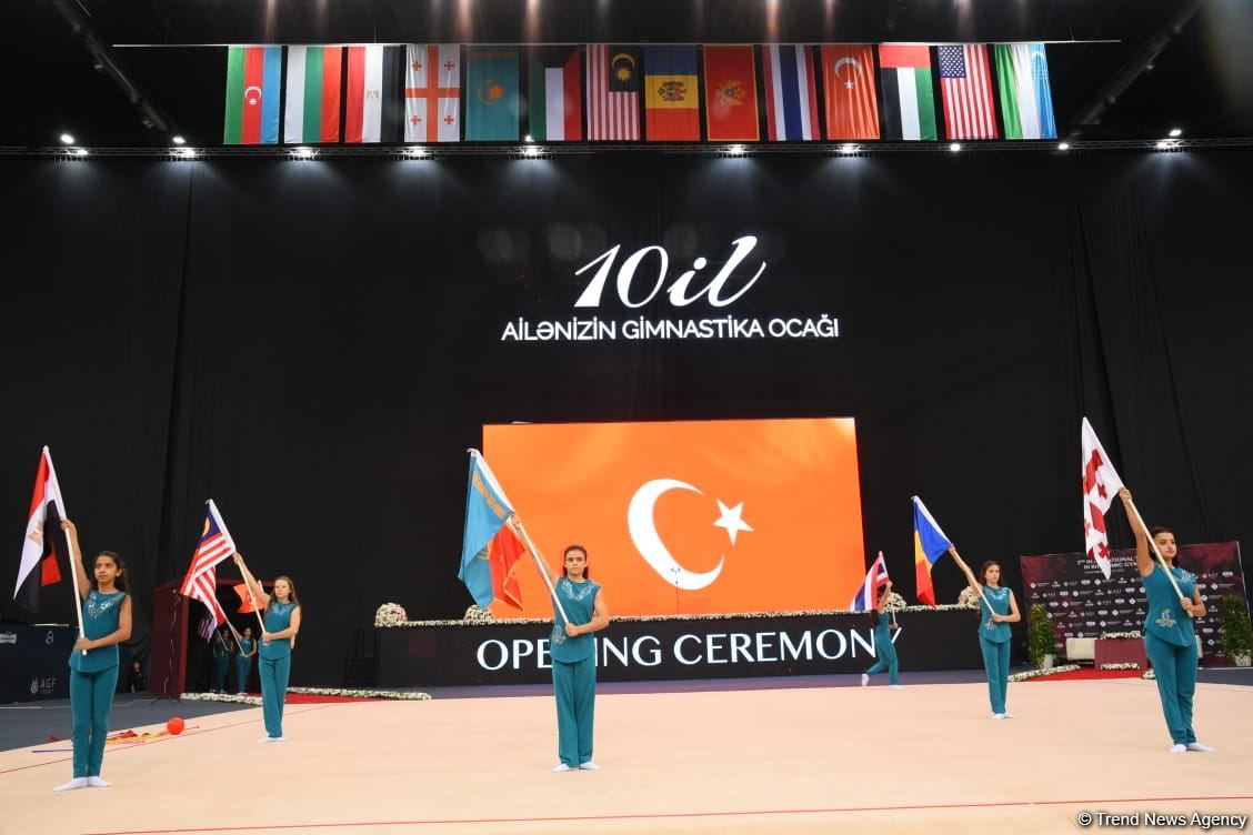 Bakıda bədii gimnastika üzrə 2-ci "Ocaq" Beynəlxalq Kubokunun təntənəli açılışı olub (FOTO)