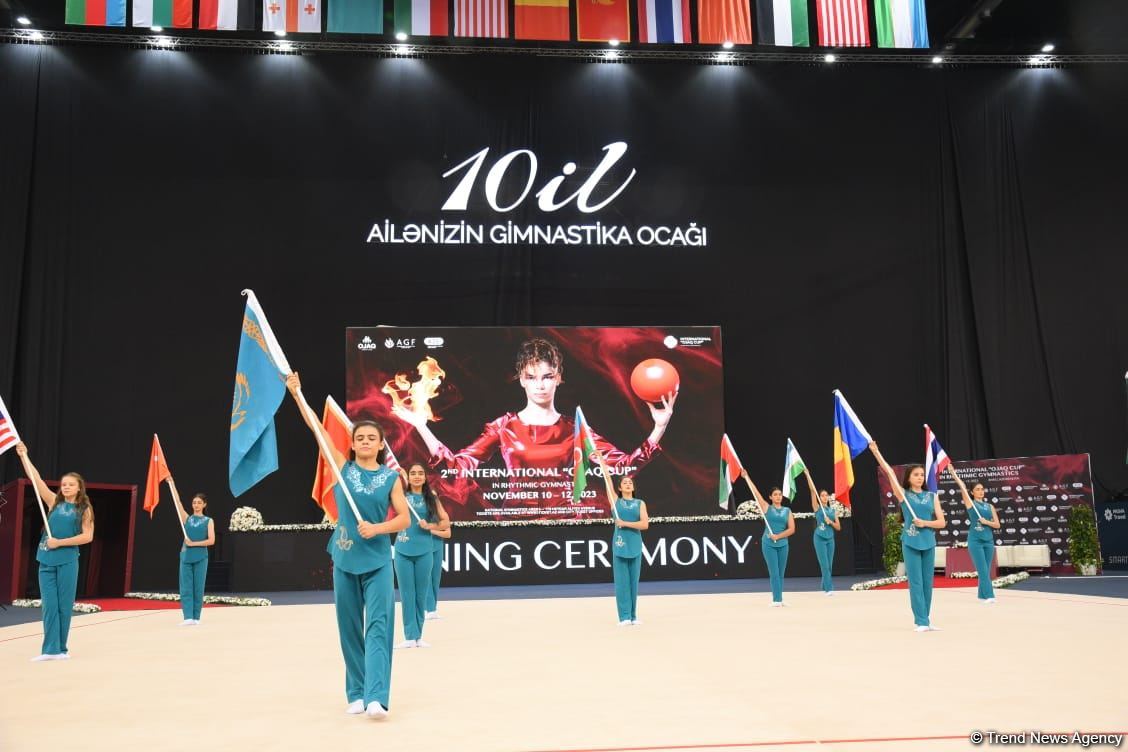 Bakıda bədii gimnastika üzrə 2-ci "Ocaq" Beynəlxalq Kubokunun təntənəli açılışı olub (FOTO)