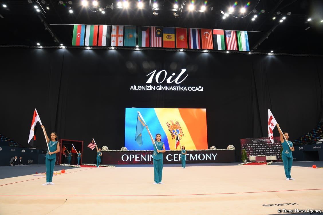 Bakıda bədii gimnastika üzrə 2-ci "Ocaq" Beynəlxalq Kubokunun təntənəli açılışı olub (FOTO)