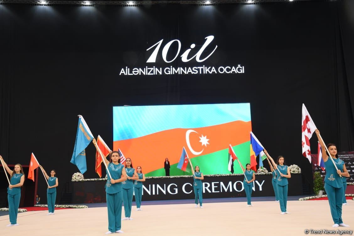 Bakıda bədii gimnastika üzrə 2-ci "Ocaq" Beynəlxalq Kubokunun təntənəli açılışı olub (FOTO)