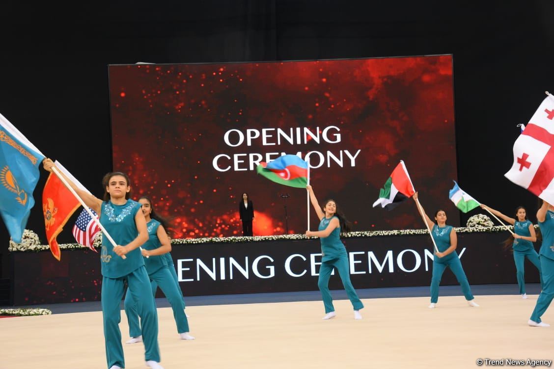 Bakıda bədii gimnastika üzrə 2-ci "Ocaq" Beynəlxalq Kubokunun təntənəli açılışı olub (FOTO)