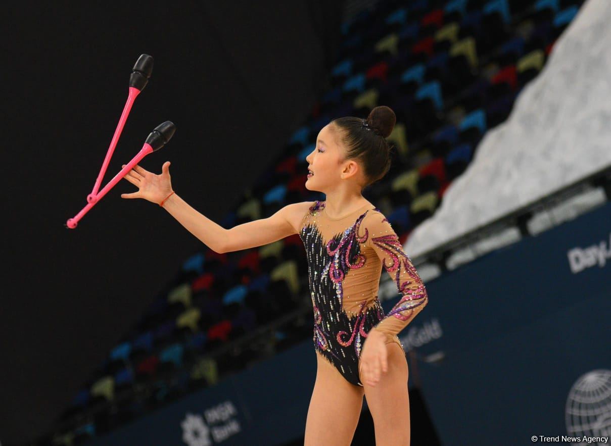 Bədii gimnastika üzrə 2-ci "Ocaq" Beynəlxalq Kubokunun final gününə start verilib (FOTO)