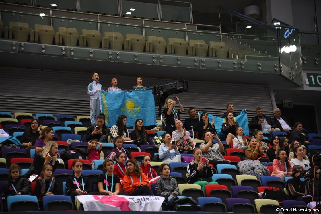 Bədii gimnastika üzrə 2-ci "Ocaq" Beynəlxalq Kubokunun final gününə start verilib (FOTO)