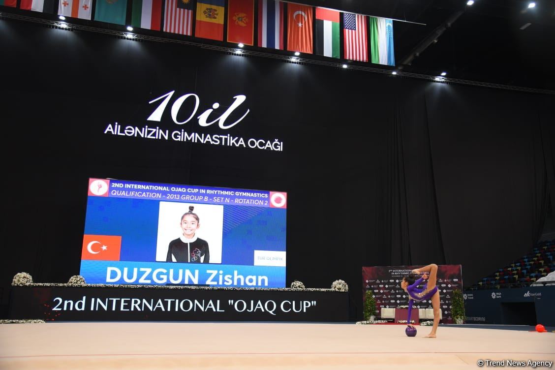 Bədii gimnastika üzrə 2-ci "Ocaq" Beynəlxalq Kubokunun final gününə start verilib (FOTO)