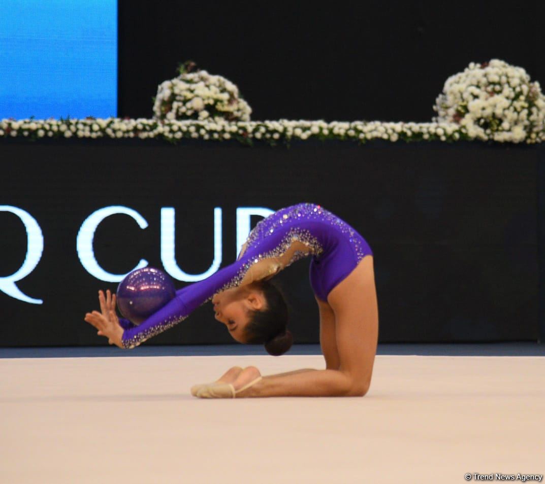 Bədii gimnastika üzrə 2-ci "Ocaq" Beynəlxalq Kubokunun final gününə start verilib (FOTO)