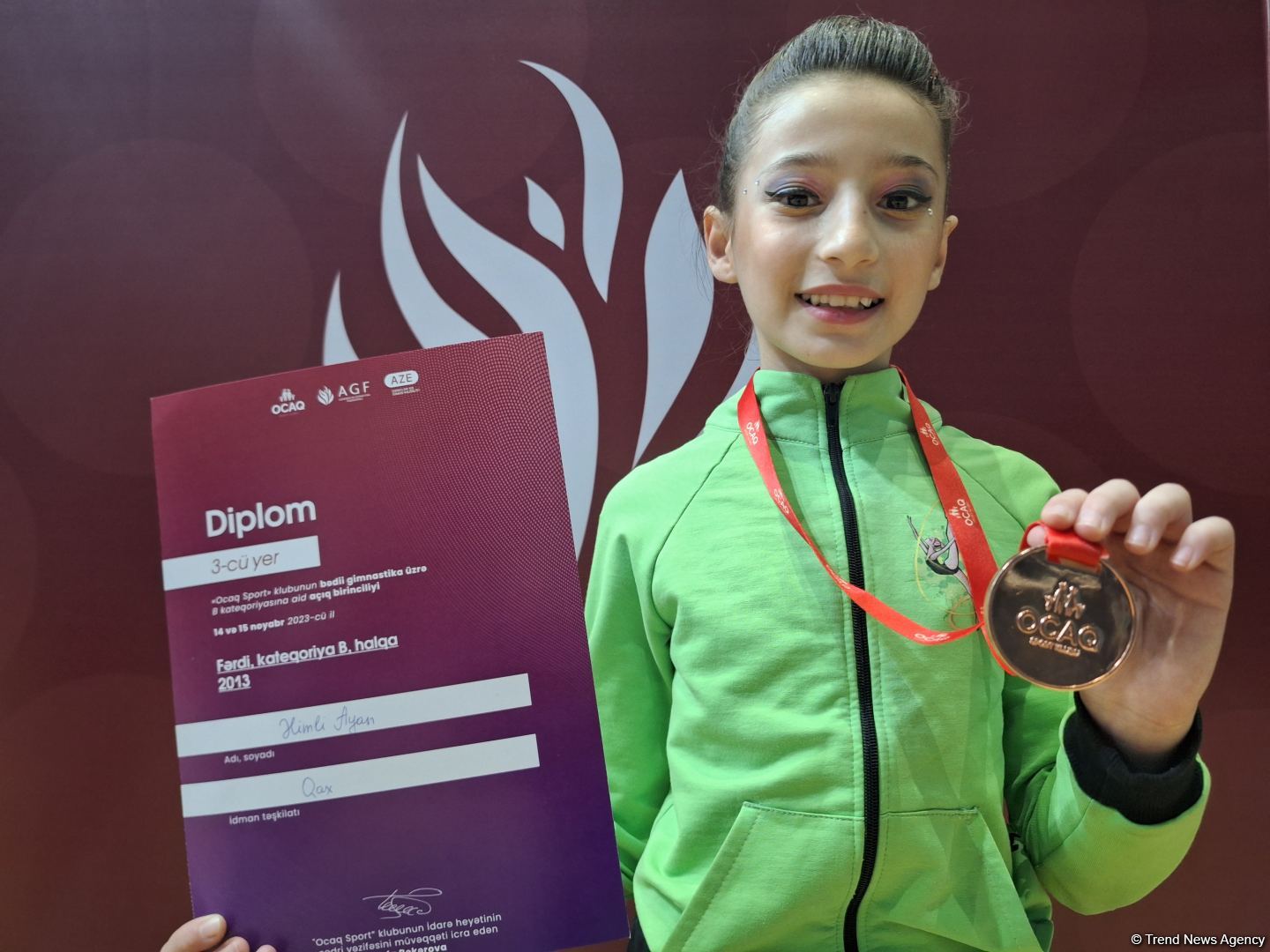 Bədii gimnastika üzrə "Ocaq Sport" klubunun açıq çempionatının qaliblərinin təəssüratları (FOTO)