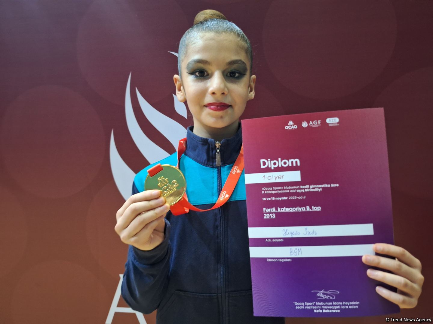 Bədii gimnastika üzrə "Ocaq Sport" klubunun açıq çempionatının qaliblərinin təəssüratları (FOTO)