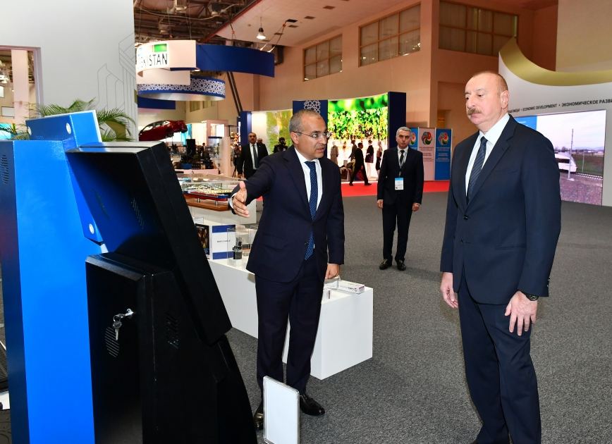 Prezident İlham Əliyev SPECA ölkələrinin sərgisinin açılışında iştirak edib (FOTO) (YENİLƏNİB)