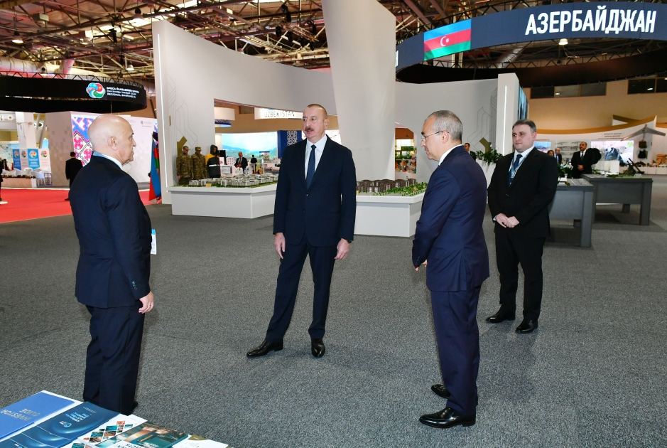 Prezident İlham Əliyev SPECA ölkələrinin sərgisinin açılışında iştirak edib (FOTO) (YENİLƏNİB)