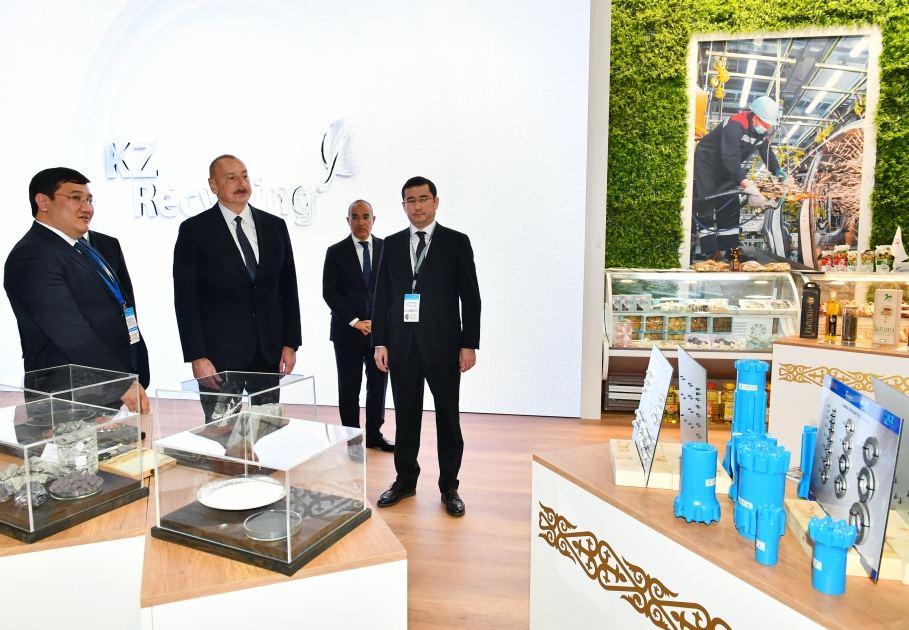 Prezident İlham Əliyev SPECA ölkələrinin sərgisinin açılışında iştirak edib (FOTO) (YENİLƏNİB)