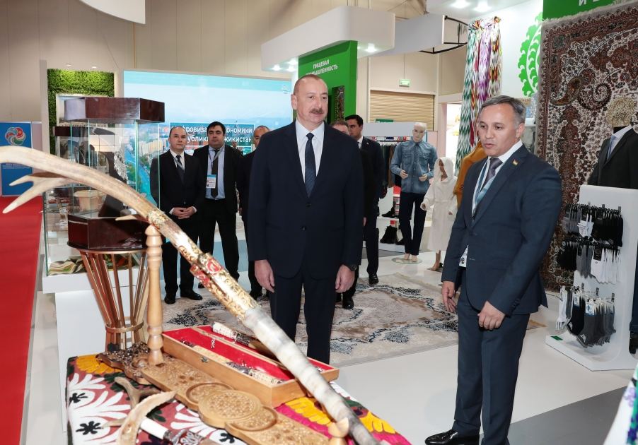 Prezident İlham Əliyev SPECA ölkələrinin sərgisinin açılışında iştirak edib (FOTO) (YENİLƏNİB)