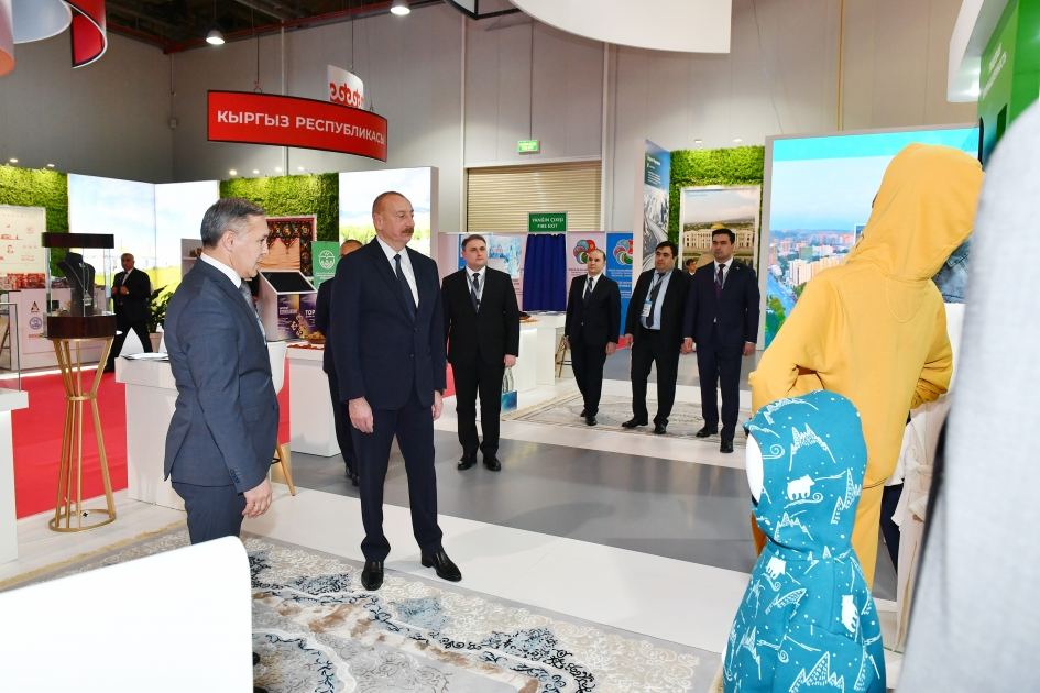 Prezident İlham Əliyev SPECA ölkələrinin sərgisinin açılışında iştirak edib (FOTO) (YENİLƏNİB)