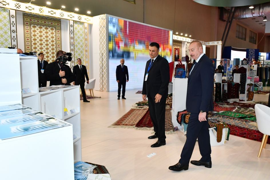 Prezident İlham Əliyev SPECA ölkələrinin sərgisinin açılışında iştirak edib (FOTO) (YENİLƏNİB)