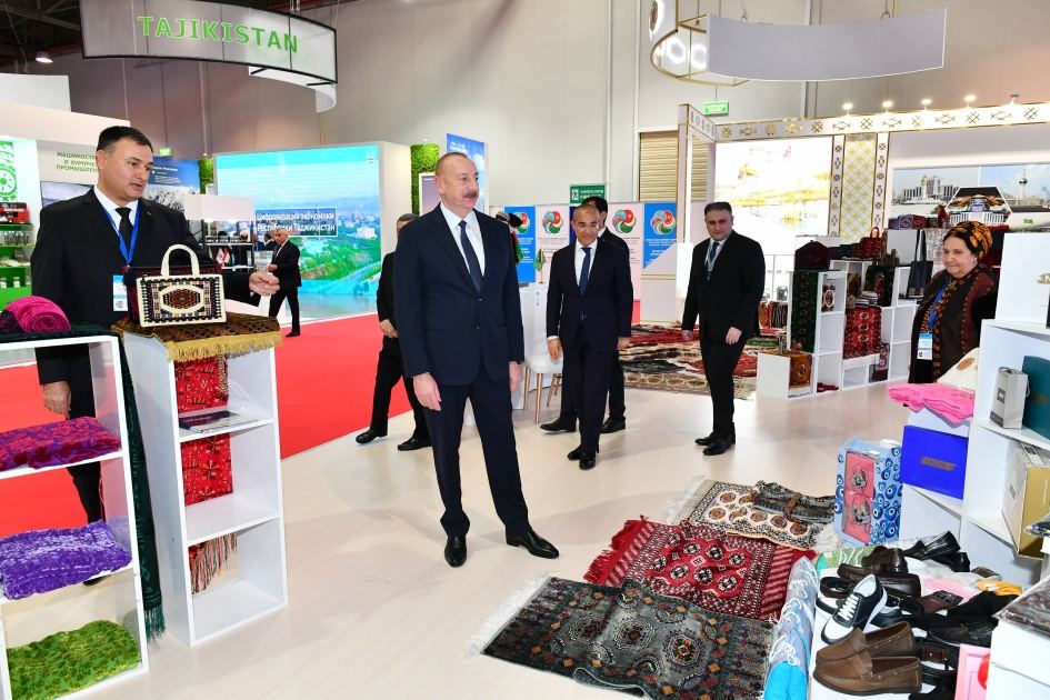 Prezident İlham Əliyev SPECA ölkələrinin sərgisinin açılışında iştirak edib (FOTO) (YENİLƏNİB)