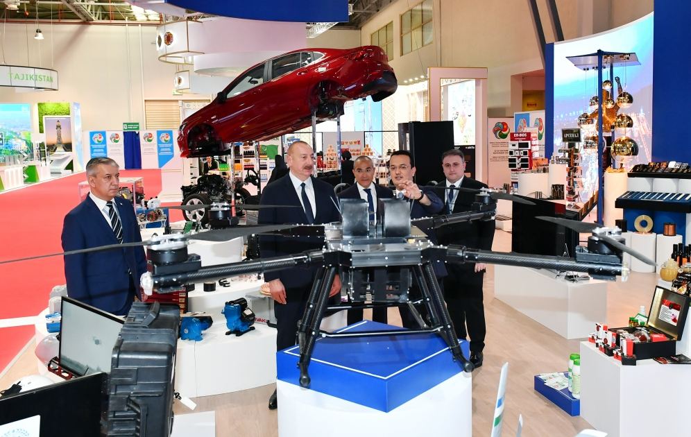 Prezident İlham Əliyev SPECA ölkələrinin sərgisinin açılışında iştirak edib (FOTO) (YENİLƏNİB)