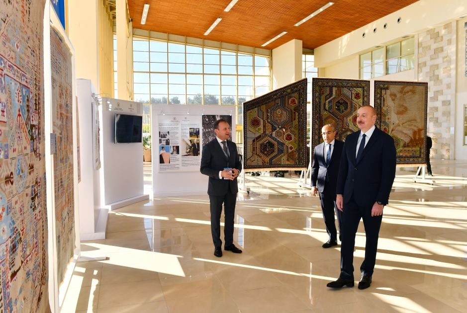 Prezident İlham Əliyev SPECA ölkələrinin sərgisinin açılışında iştirak edib (FOTO) (YENİLƏNİB)