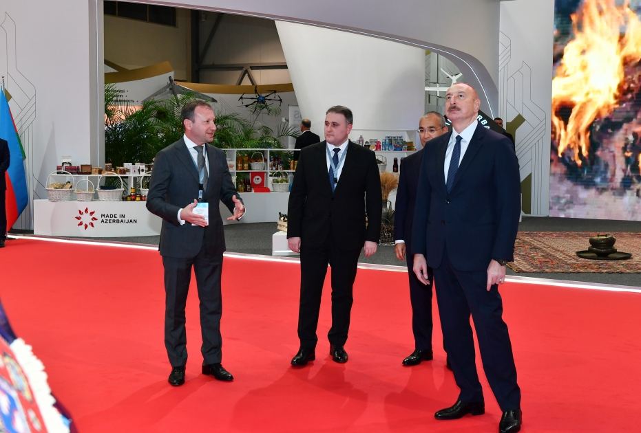 Prezident İlham Əliyev SPECA ölkələrinin sərgisinin açılışında iştirak edib (FOTO) (YENİLƏNİB)