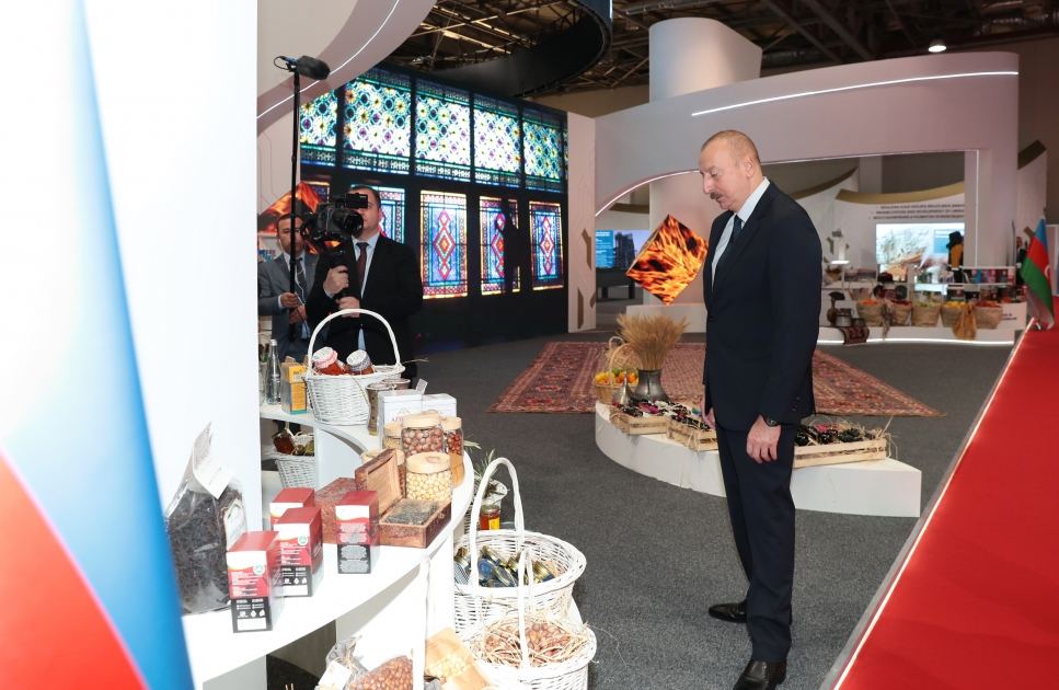 Prezident İlham Əliyev SPECA ölkələrinin sərgisinin açılışında iştirak edib (FOTO) (YENİLƏNİB)