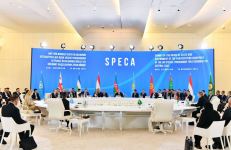 Prezident İlham Əliyev Bakıda keçirilən SPECA-nın Zirvə görüşündə iştirak edib (VİDEO) (FOTO) (YENİLƏNİB)