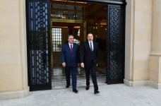 Azərbaycan Prezidenti İlham Əliyev Tacikistan Prezidenti Emoməli Rəhmon ilə görüşüb (FOTO/VİDEO) (YENİLƏNİB)