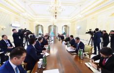 Prezident İlham Əliyev Qazaxıstan Prezidenti Kasım-Jomart Tokayev ilə görüşüb (FOTO/VİDEO) (YENİLƏNİB)