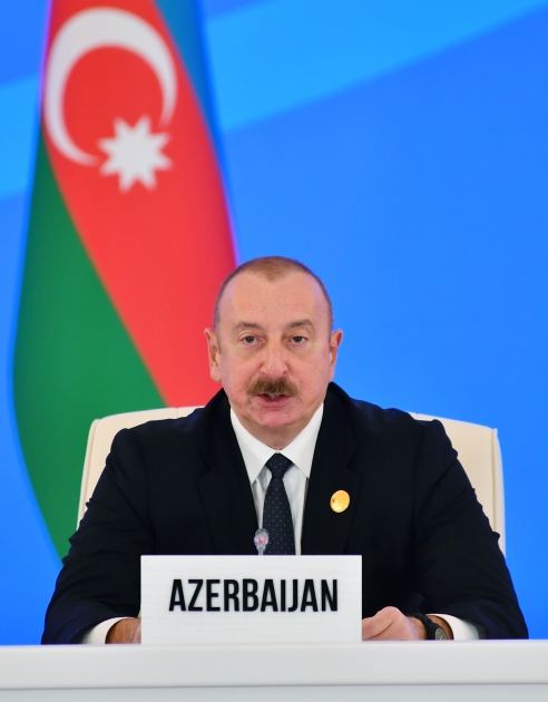 Prezident İlham Əliyev Bakıda keçirilən SPECA-nın Zirvə görüşündə iştirak edib (VİDEO) (FOTO) (YENİLƏNİB)