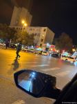 Bakıda yol nəqliyyat hadisəsi baş verib (FOTO)
