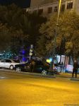 Bakıda yol nəqliyyat hadisəsi baş verib (FOTO)