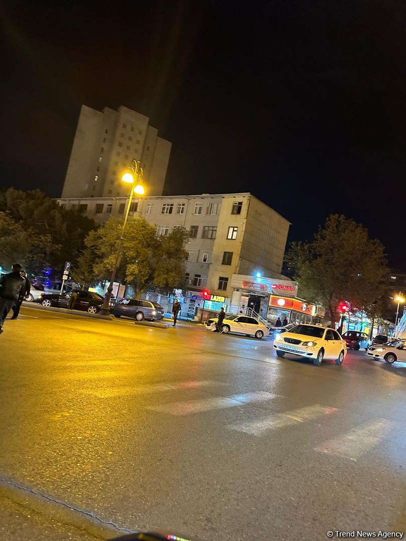 Bakıda yol nəqliyyat hadisəsi baş verib (FOTO)