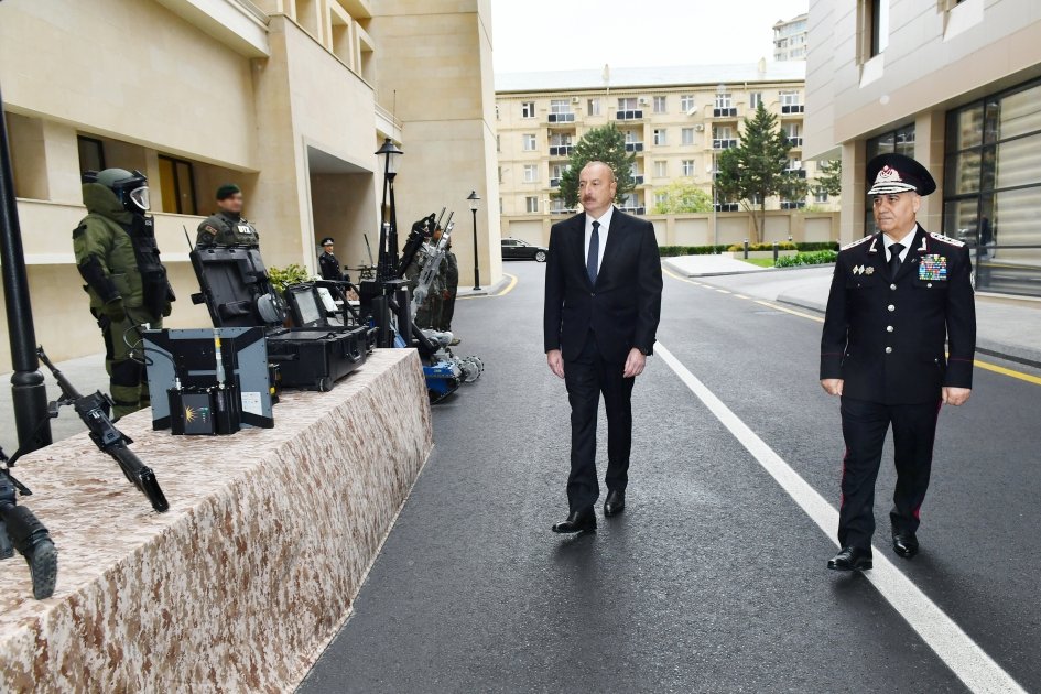 Prezident İlham Əliyev Dövlət Təhlükəsizliyi Xidmətinin yeni inzibati binalarının açılışında iştirak edib (FOTO/VİDEO)