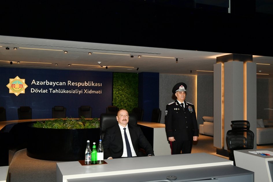 Prezident İlham Əliyev Dövlət Təhlükəsizliyi Xidmətinin yeni inzibati binalarının açılışında iştirak edib (FOTO/VİDEO)