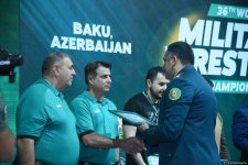 Bakıda keçirilən hərbçilər arasında güləş üzrə dünya çempionatınin bağlanış mərasimi kecirilib (FOTO)