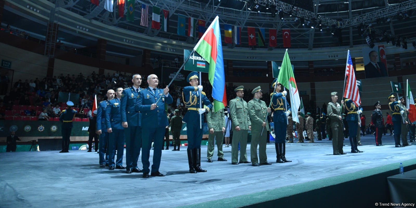 Bakıda keçirilən hərbçilər arasında güləş üzrə dünya çempionatınin bağlanış mərasimi kecirilib (FOTO)