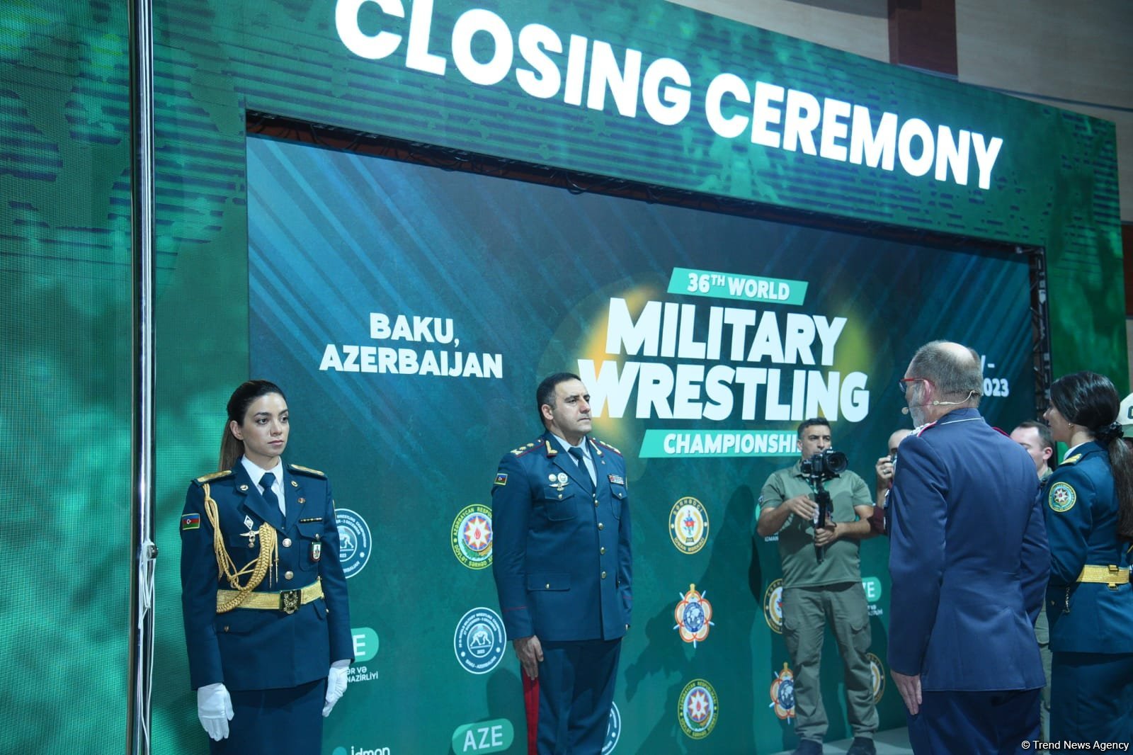 Bakıda keçirilən hərbçilər arasında güləş üzrə dünya çempionatınin bağlanış mərasimi kecirilib (FOTO)