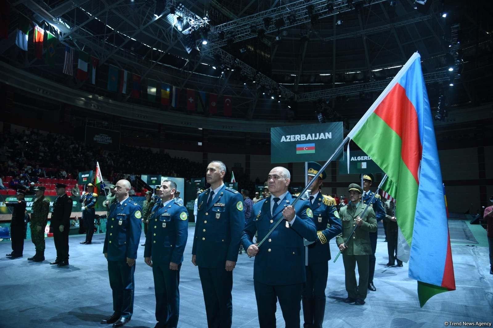 Bakıda keçirilən hərbçilər arasında güləş üzrə dünya çempionatınin bağlanış mərasimi kecirilib (FOTO)