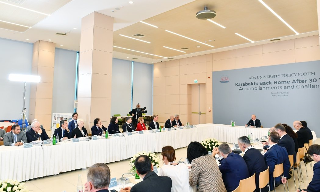 Prezident İlham Əliyev “Qarabağ: 30 ildən sonra evə dönüş. Nailiyyətlər və çətinliklər” Forumunda iştirak edib (FOTO/VİDEO) (YENİLƏNİB-2)