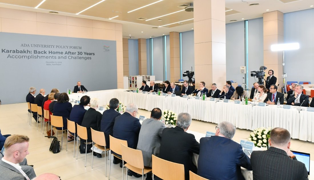 Prezident İlham Əliyev “Qarabağ: 30 ildən sonra evə dönüş. Nailiyyətlər və çətinliklər” Forumunda iştirak edib (FOTO/VİDEO) (YENİLƏNİB-2)