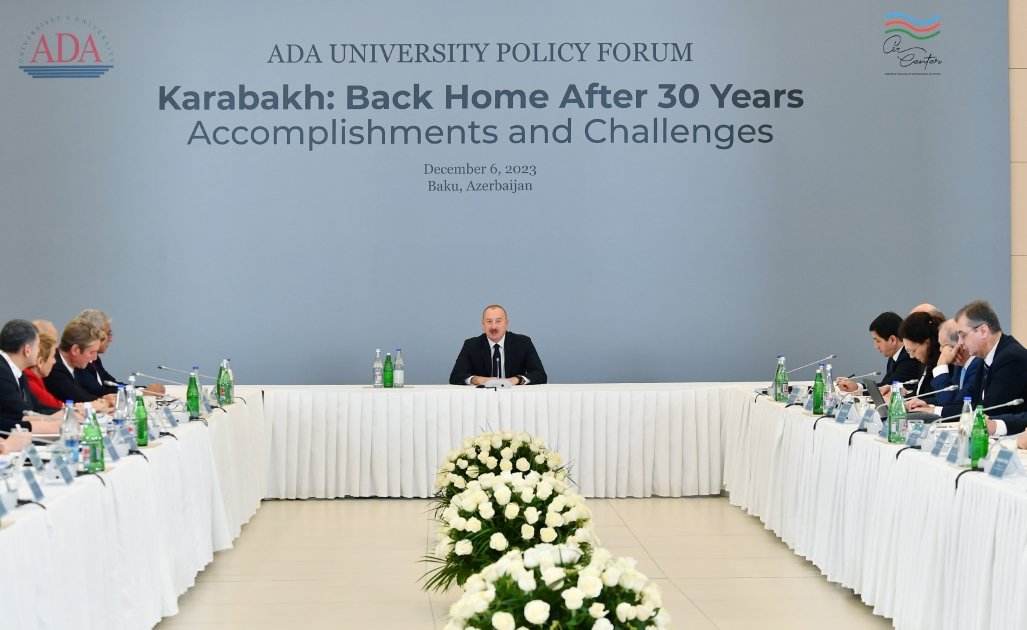 Prezident İlham Əliyev “Qarabağ: 30 ildən sonra evə dönüş. Nailiyyətlər və çətinliklər” Forumunda iştirak edib (FOTO/VİDEO) (YENİLƏNİB-2)