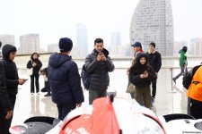 FIA-nın tədbirləri çərçivəsində Bakıda idman avtomobillərinin sərgisi olub (FOTO/VİDEO)
