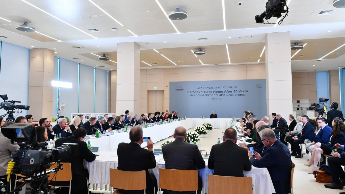 Prezident İlham Əliyev “Qarabağ: 30 ildən sonra evə dönüş. Nailiyyətlər və çətinliklər” Forumunda iştirak edib (FOTO/VİDEO) (YENİLƏNİB-2)