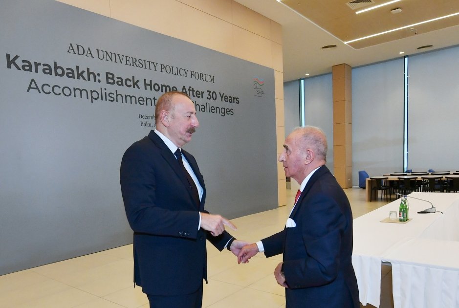 Prezident İlham Əliyev “Qarabağ: 30 ildən sonra evə dönüş. Nailiyyətlər və çətinliklər” Forumunda iştirak edib (FOTO/VİDEO) (YENİLƏNİB-2)