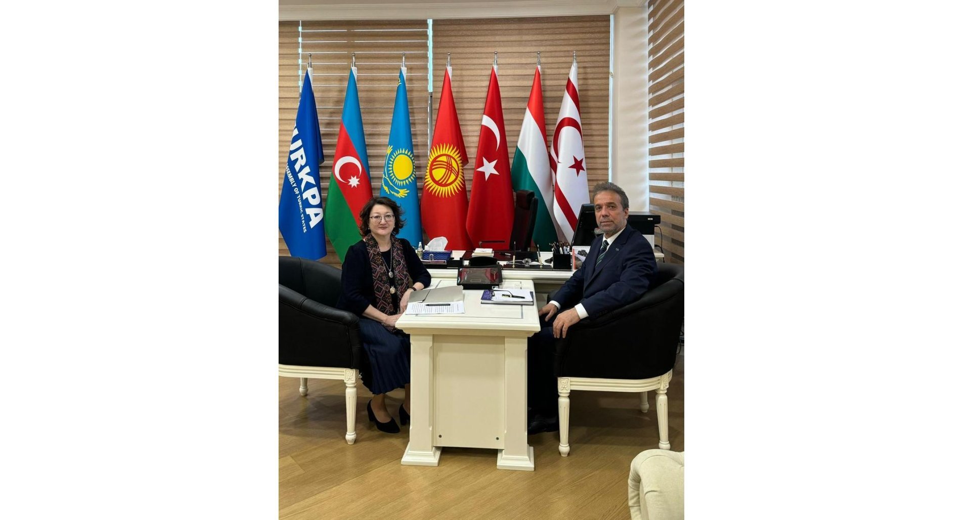 Türk Mədəniyyəti və İrsi Fondunun prezidenti Aktotı Raimkulova TÜRKPA-nın Baş katibi ilə görüşüb