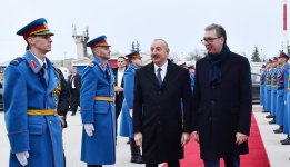 Prezident İlham Əliyevin Serbiyaya səfəri başa çatıb (FOTO)