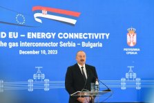 Prezident İlham Əliyev Serbiya-Bolqarıstan Qaz İnterkonnektorunun açılış mərasimində iştirak edib (YENİLƏNİB-5) (FOTO/VİDEO)