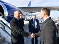 Prezident İlham Əliyev Serbiyaya işgüzar səfərə gəlib (FOTO/VİDEO)